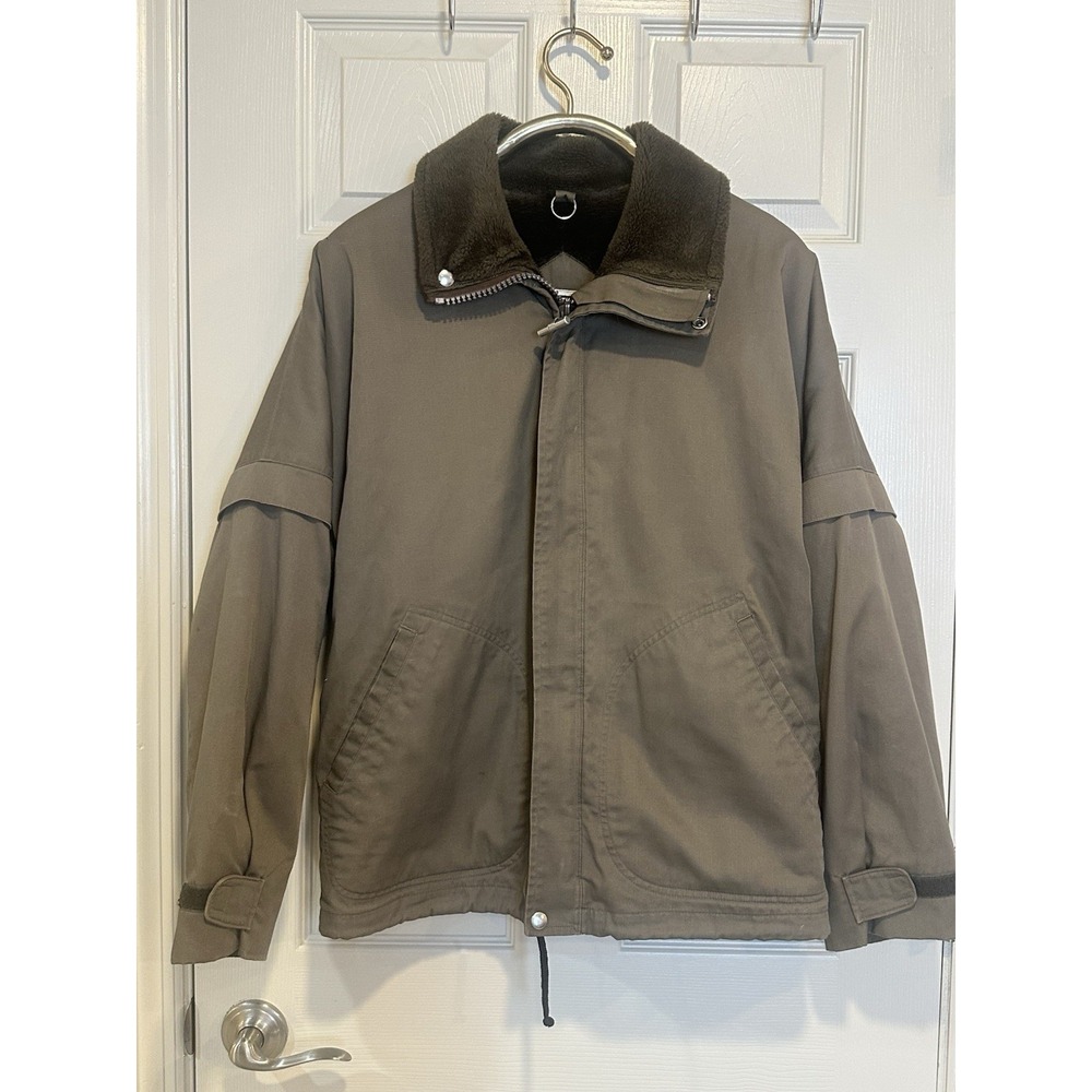 VTG Mighty Mac Out O Gloucester Mens Fur Sherpa Lined Jacket Coat Size L